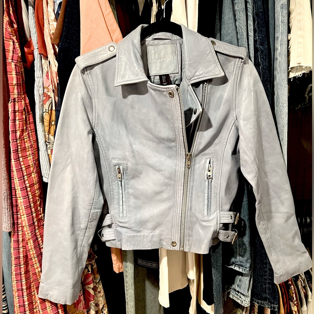 Amaryllis Genuine Leather Moto Jacket